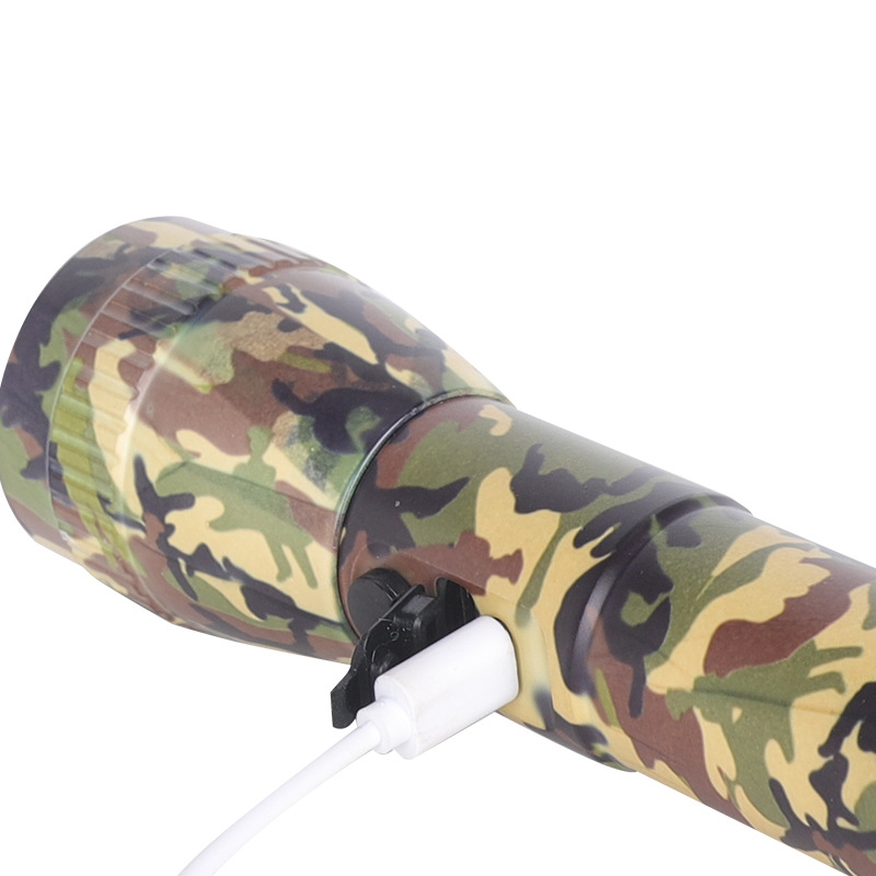 Travel rechargeable universal flashlight with laser, factory direct supply 3