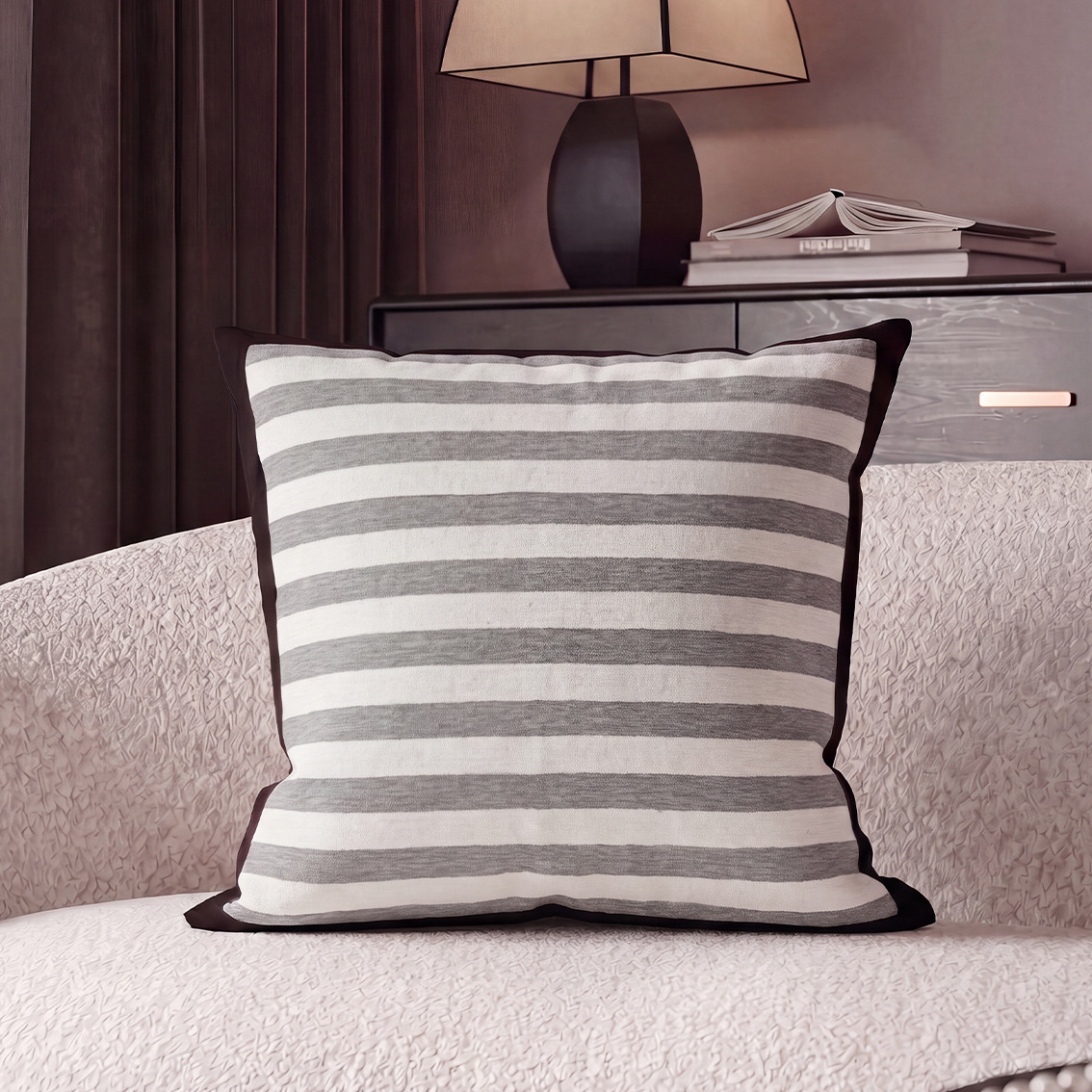 Sofá de lujo ligero de alto nivel, almohada de bordado artístico, almohada de cabecera de la cama de la sala de estar, almohada de respaldo de aire