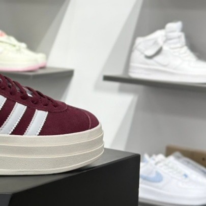 Pure Original Gazelle Classic Thick-Soled Sneakers Putian Shoes Adidas Training Shoes Vlcourtbold Heightening Casual Shoes