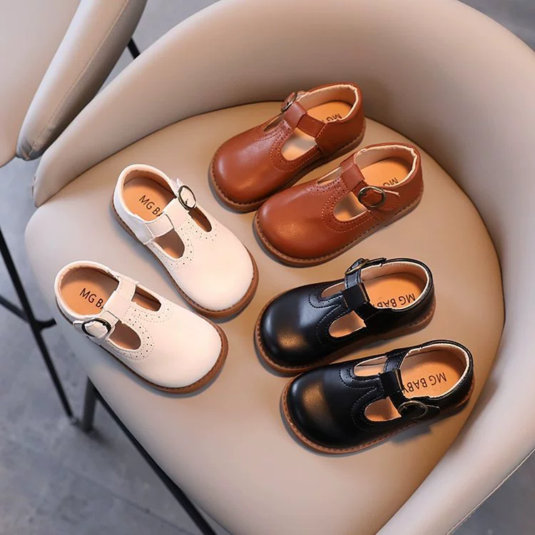 Детская кожаная обувь в британском стиле, детская обувь на липучке для малышей, обувь принцессы для девочек, обувь для мальчиков в Корейском стиле для детей