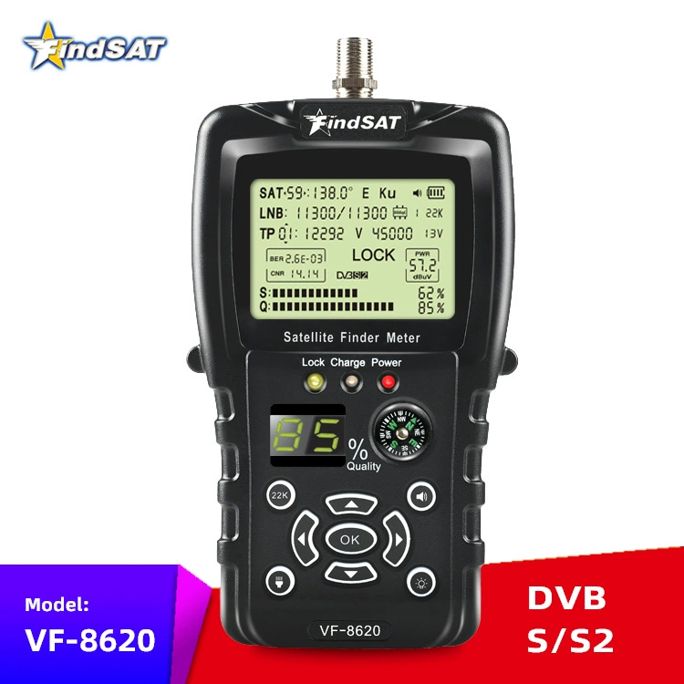 FindSAT VF-8620 HD Star Finder DVB-S2/S2X с фонариком-компас