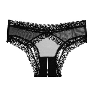 Plus Size Fat mm Pure Desire Temptation Sexy Underwear for Girls Ultra-Thin Tearable See-Through Mesh Comfortable No-Take-Off Crotch Pants