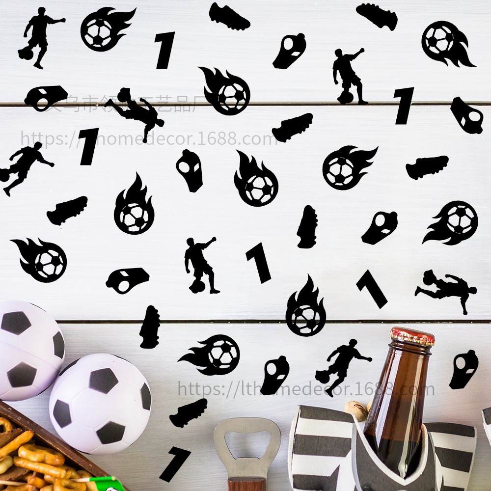 100 piezas de confeti Copa del Mundo de fútbol aplausos fiesta decoración de la noche se puede tirar papel de colores FZX - 164