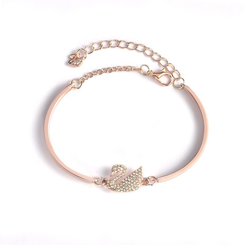 Swan Bracelet Diamond Bracelet Women's Wearing All-match Jewelry Bracelet Cross-border Micro-source Jewelry Women's Bracelet Swan Bracelet Diamond Bracelet Women's Wearing All-match Jewelry Bracelet Cross-border Micro-source Jewelry Women's Bracelet
