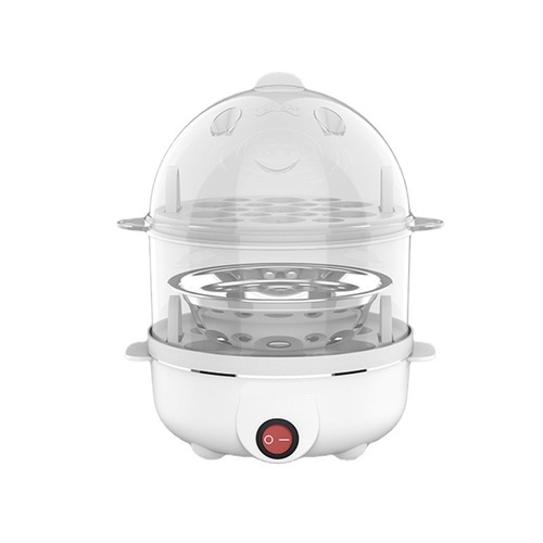 Egg steamer multi-function household double-layer breakfast machine small anti-dry steamer automatic power-off mini egg cooker