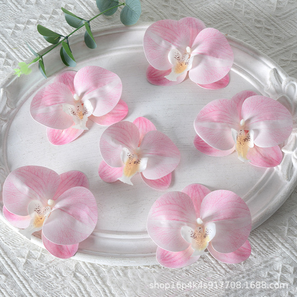 White accessories, hair accessory, hairgrip handmade, orchid, flowered, DIY