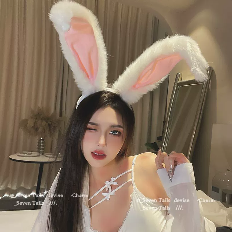 Джуди кролик ухо с плюшевыми обручами для волос аксессуары для волос Рождество косплей милый обруч для головы платье
