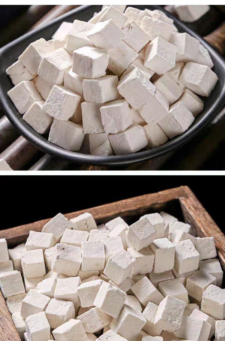 Fu Ling Diced Cubes (Poria cocos) — Yunnan Dried Food-Herb for Soup & Tea in use