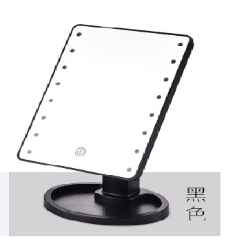 22 luces 16 luces LED espejo de maquillaje sensor táctil con luz espejo de tocador giratorio USB recargable espejo de maquillaje enchufable