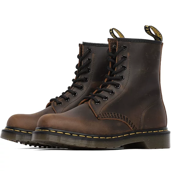 1460 Crazy Horse Leather Martin Boots, Vintage Short Boots, Unisex, Goodyear Craftsmanship, Handmade Shoes for Tiktok Cross-Border Sales, Etc