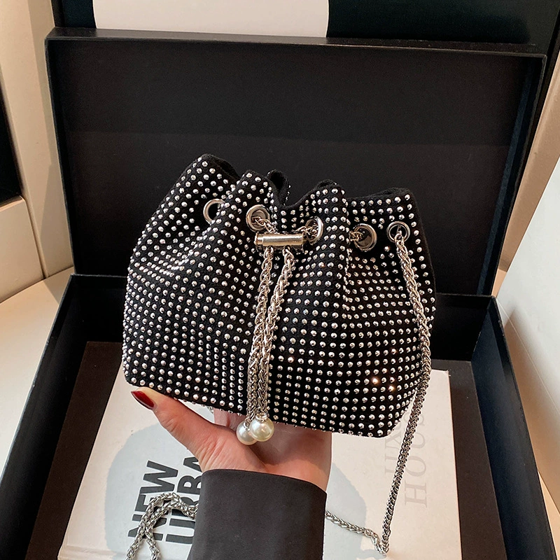 Сумка-падушка из искусственной кожи Linuo Kangaroo PU Bucket Bag — летняя просторная сумка через плечо, односторонняя, 15x8x14 см, 0.3 кг, цепочка через плечо