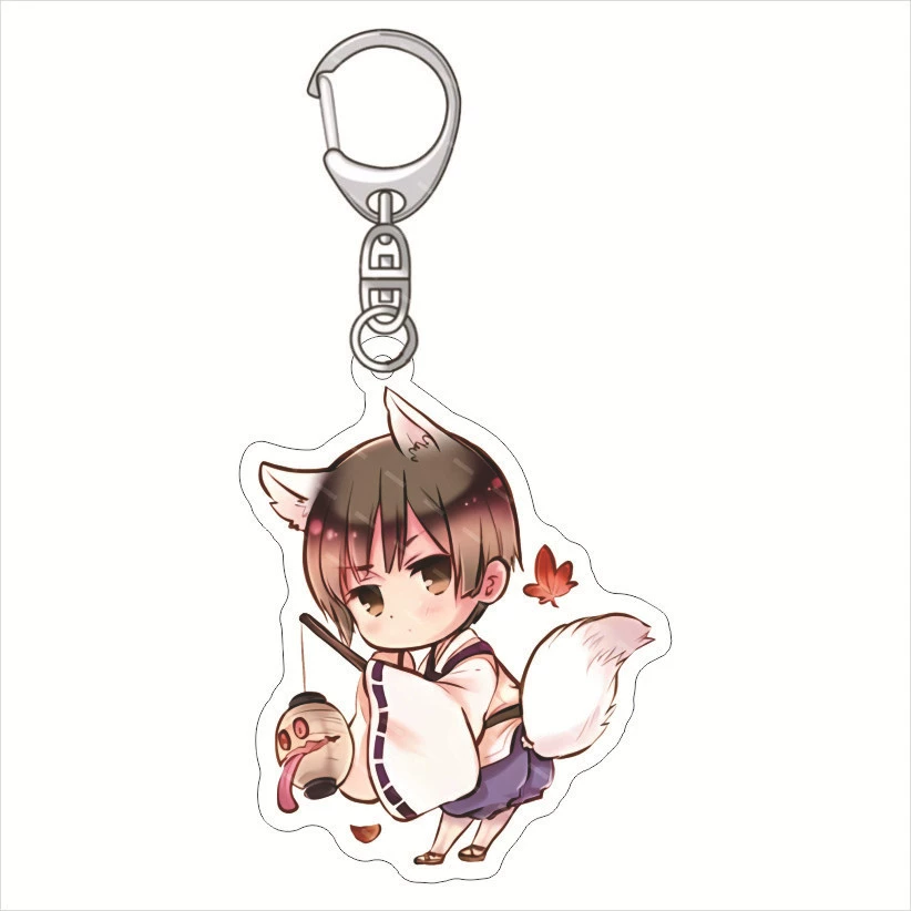 Ключодержа́тель Hetalia AxisPowers Ван Яо Варгас Джонс Бонофова акриловая подвеска
