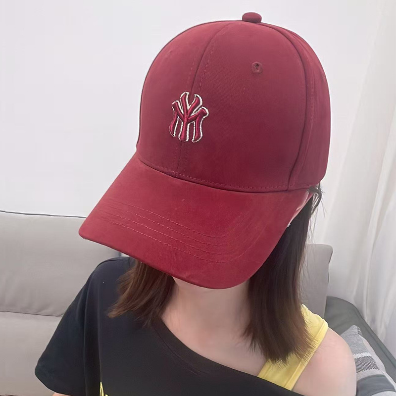 新款大头围棒球帽女韩版ins潮牌网红纯色宽檐显脸小遮阳鸭舌帽男|undefined