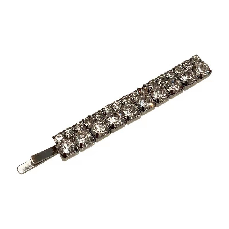 Elegant, Shiny Style Elegant Shiny Women's Geometric Rhinestone Iron Hair Clip