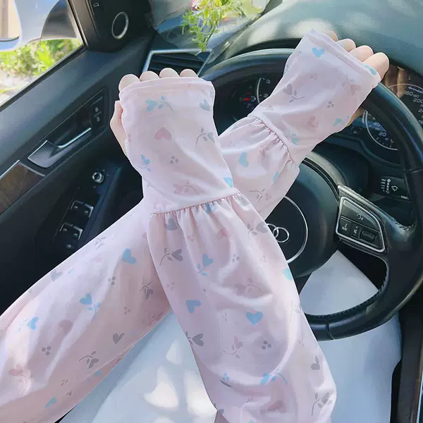 Women's Sun Protection Sleeves, New Summer Style, Outdoor Cycling and Driving, Anti-Uv Ice Silk Sleeves, Loose and Breathable Sleeves