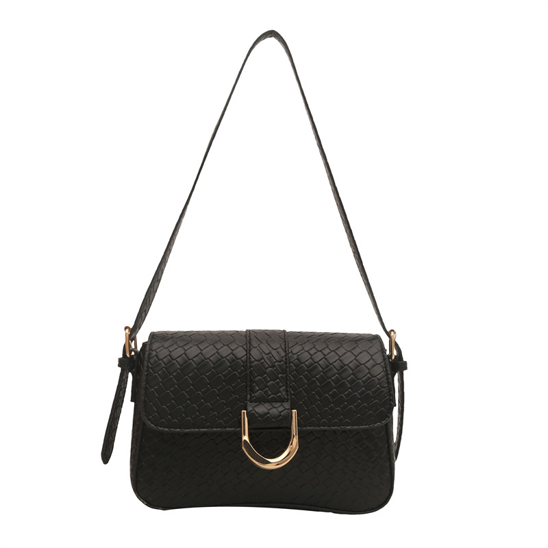 Bolsa de brazo de mujer trenzada retro 2025 primavera nueva bolsa de brazo en el temperamento bolso pequeño bolso cuadrado bolso mujer