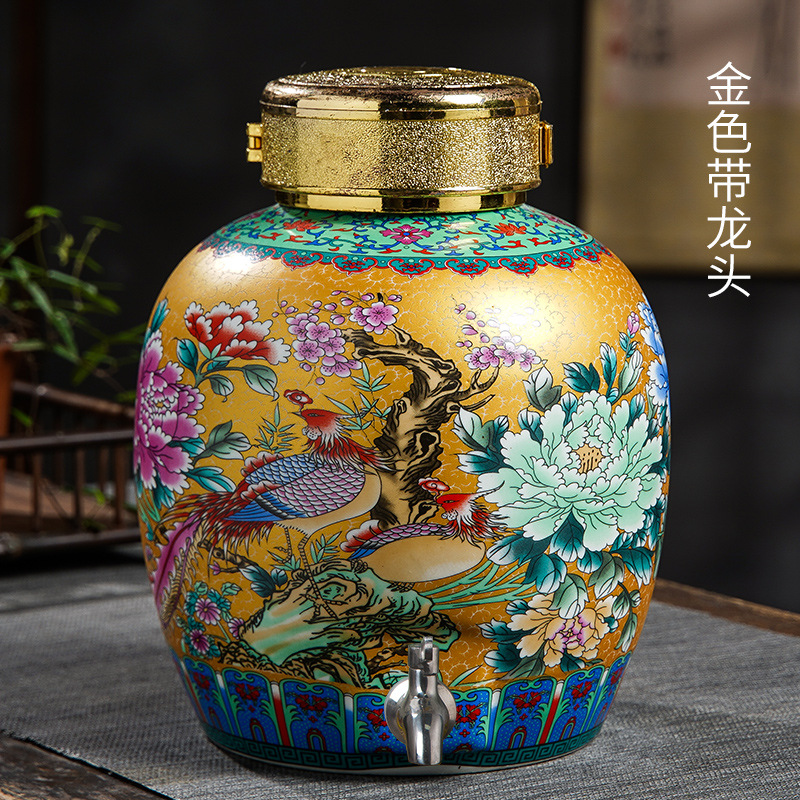 노란색 잠금 장치가있는 10kg 금속 실버 수도꼭지