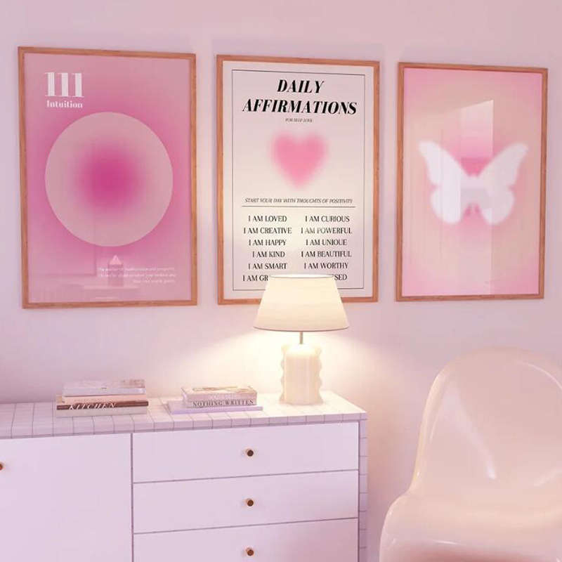 Angel tone gradient Halo Energy mysterious wall art canvas painting wall picture living room decoration