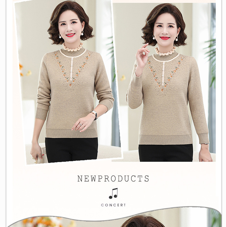 E5899 940K ÁO LEN NỮ TAIRYA MÙA XUÂN THU ĐÔNG TRUNG NIÊN DÀY ẤM THỜI TRANG NỮ G03 SẢN PHẨM MỚI
