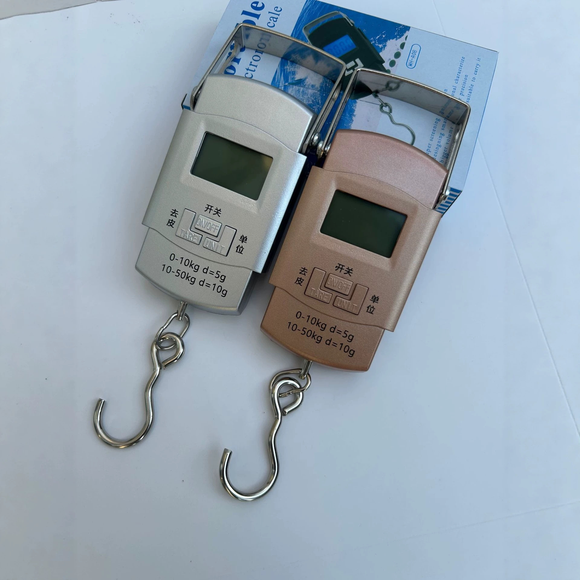 A08 Cross-Border Hook Portable Electronic Scale, Handheld Electronic Fishing Scale, Lightweight Outdoor Fishing Equipment