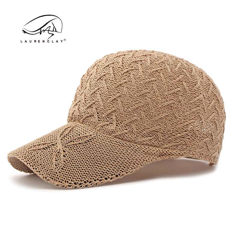 Sombrero de malla para mujeres sombrero solar de verano respirado, sombrero de béisbol de estilo europeo y americano al aire libre