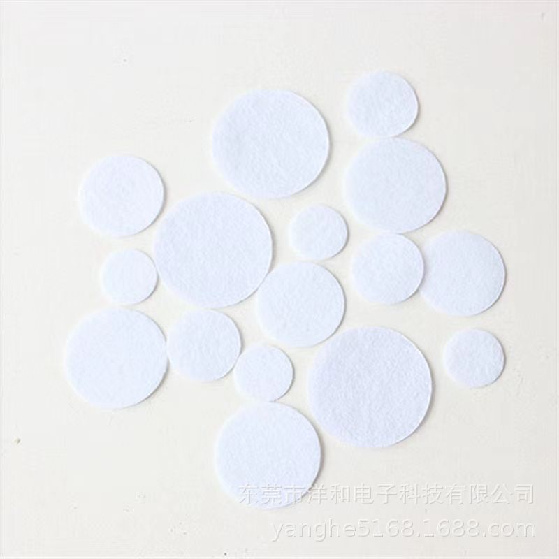 厂家定 制现货圆形不织布垫片无纺布服装牛仔扣垫片 水洗辅料贴片