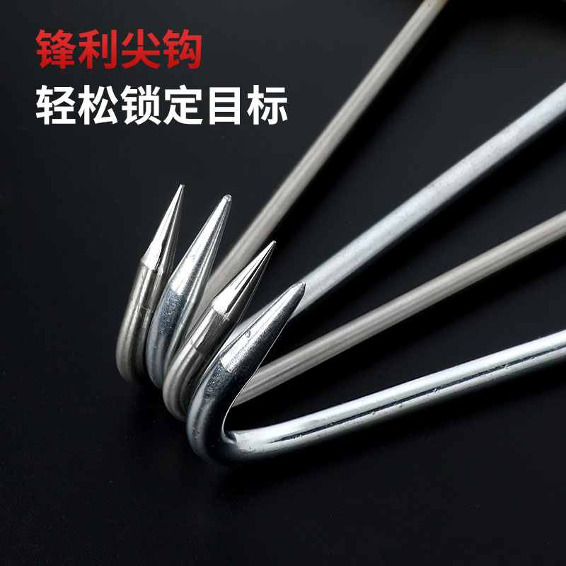 卖肉不锈钢杀猪勾子丁字钩拉货卸水泥子钩猪肉钩手拉钩铁屠宰肉钩