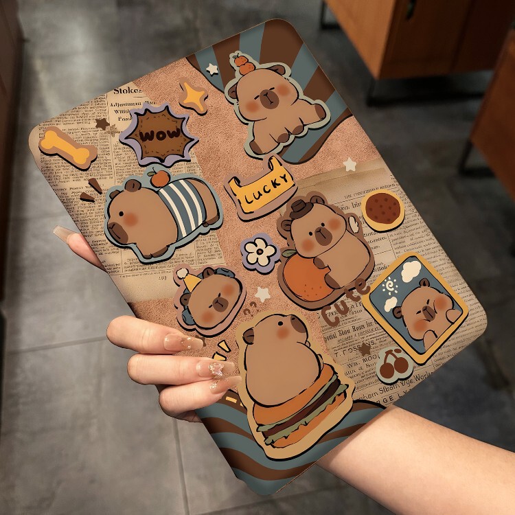 Autumn and winter plush suede protective case suitable for iPad Air 8/7/6, Apple Pro, new A16, rotatable mini case