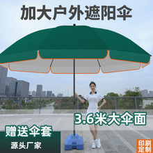 太阳伞商用大型遮阳伞雨伞户外摆摊庭院折叠圆伞防晒落地印刷