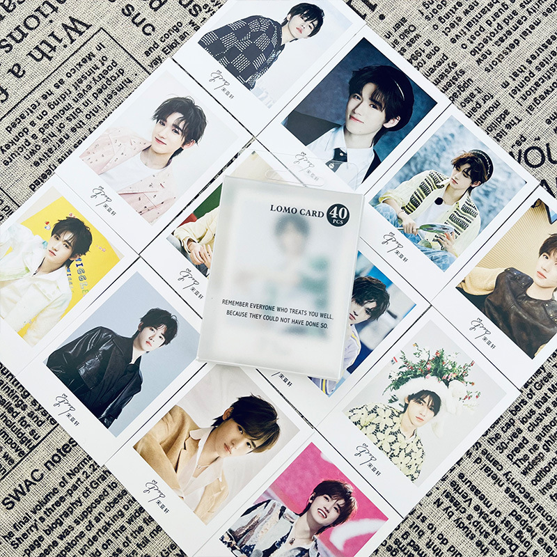 Song Yaxuan lomo Card Era Youth League Around Creative Self-printed Card High Definition Photo Exquisite Greeting Card Boxed Small Card