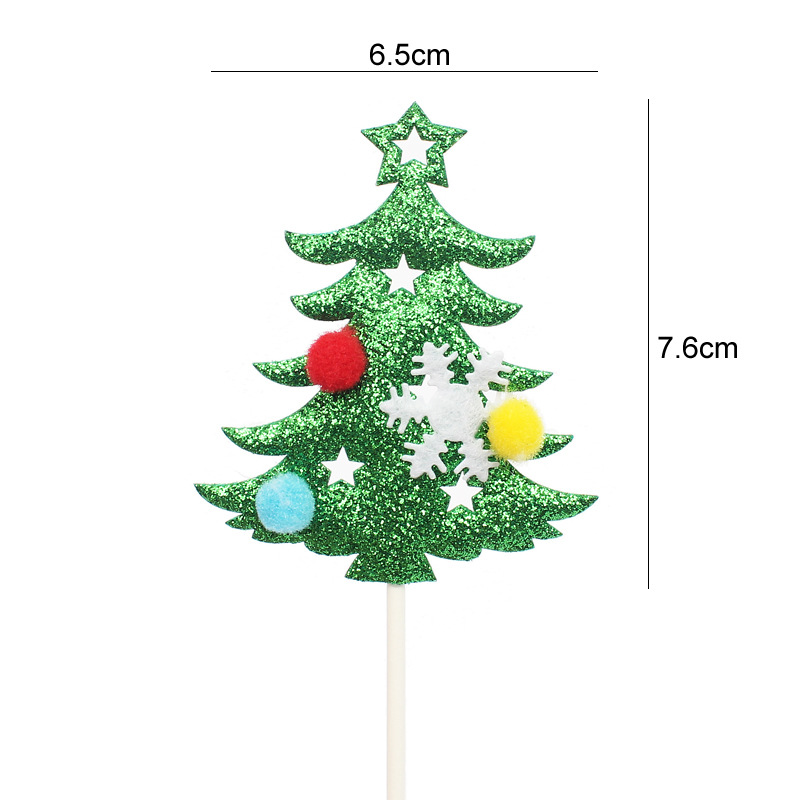 Christmas Christmas Tree Letter Bow Knot Resin Polyester Party Cake Decorating Supplies display picture 12