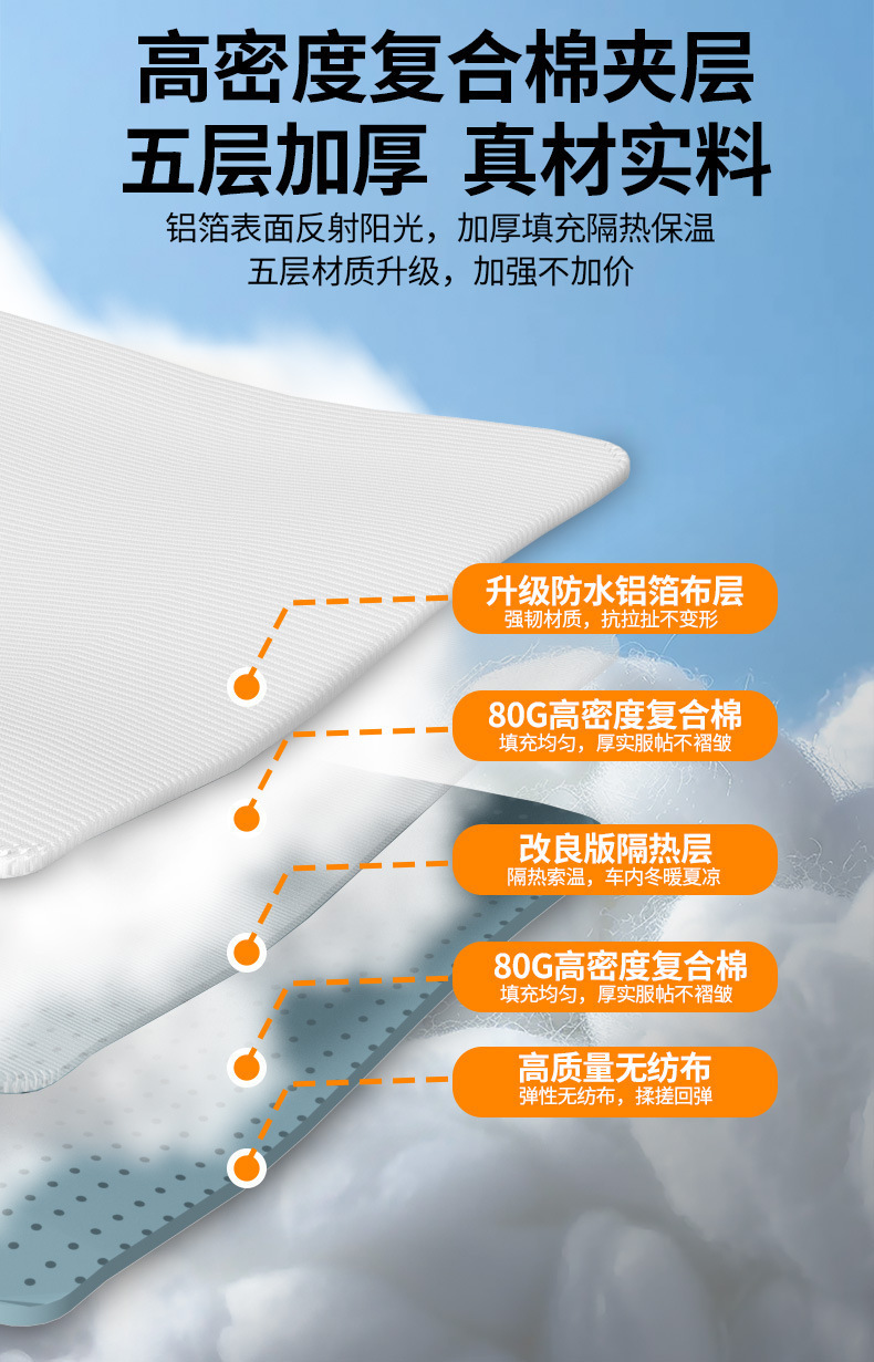 New Car Snow Shield, Sunshade, Anti-Snow Half Cover, Car Sunshade, Front Windshield Cover, Sun Protection, Frost Protection