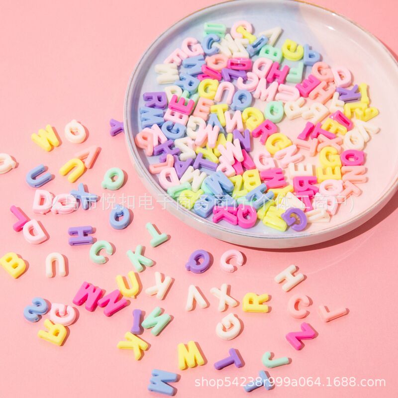 Macaron Large 14mm Small English Letter Beads Hand-Beaded Straight Hole Loose Beads Mobile Phone Chain Material Package Hanging Jewelry Macaron Large 14mm Small English Letter Beads Hand-Beaded Straight Hole Loose Beads Mobile Phone Chain Material Package Hanging Jewelry