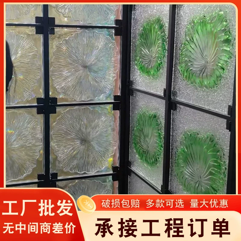 Светлая роскошь: прозрачная перегородка в виде листа лотоса, акриловая стеклянная перегородка с рамкой из нержавеющей стали, подвесной элемент для декора интерьера