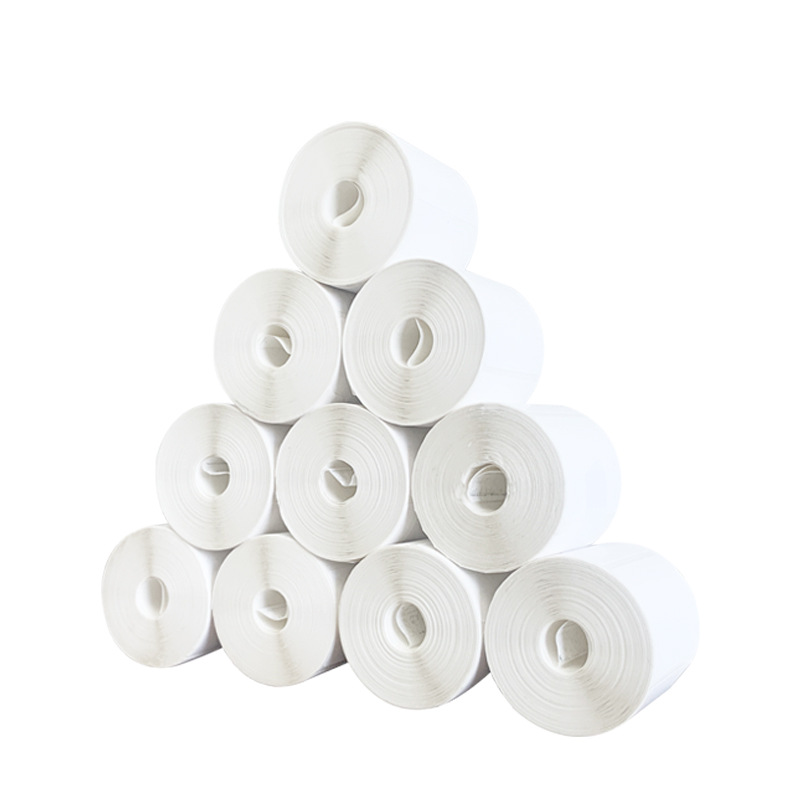 Papel de etiqueta de tubo pequeño sensible al calor de tres pruebas sin tubo, papel de impresión especial para máquina térmica pequeña de mano portátil