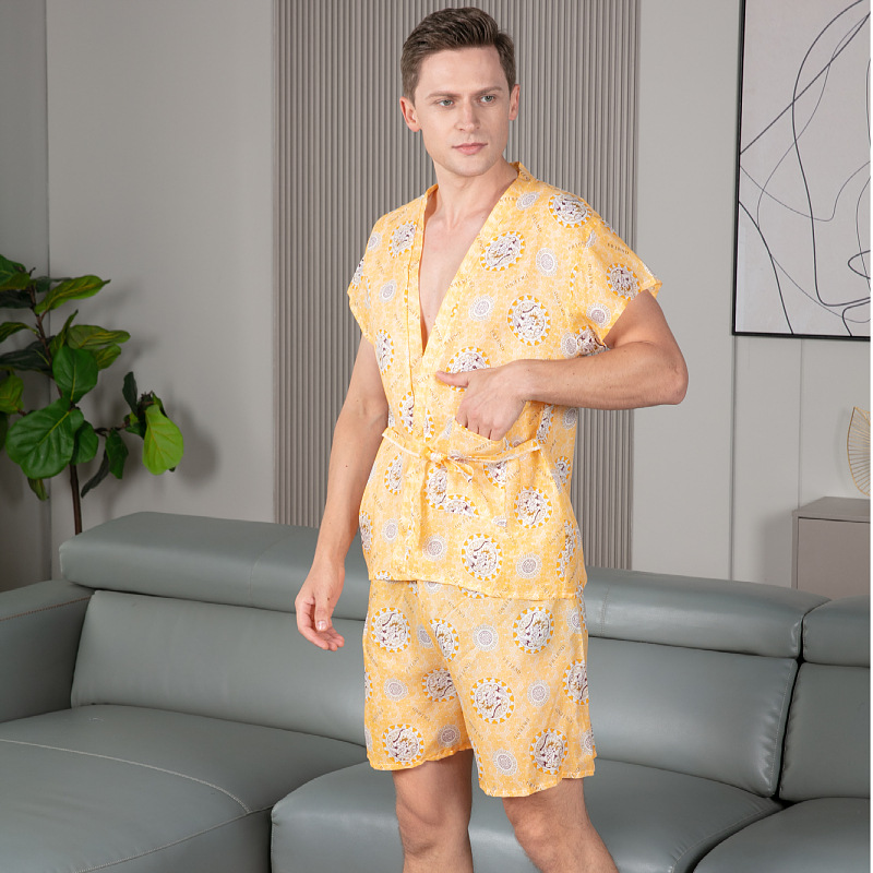 源头货源黄龙开衫日式和服一次性浴服养生汗蒸桑拿理疗采耳沐足