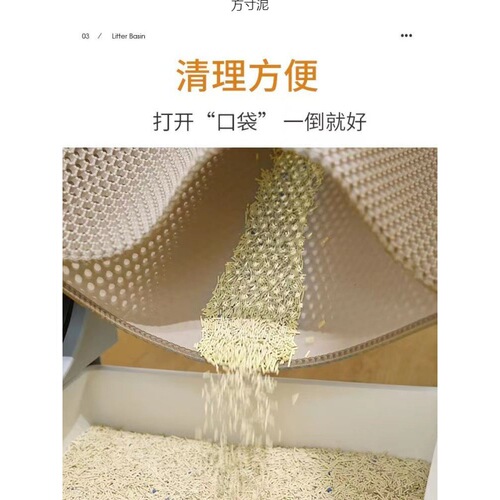 Large Double-layer Cat Litter Mat Washable Cat Bed Litter Pan Cover with Hollow Filter Splash-proof Cat Litter Box Mat Wholesale
