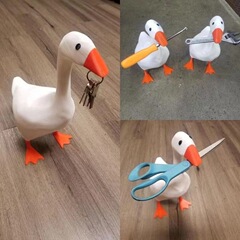 クロスボーダーアヒル収納創意diy吸鉄石アヒル置物樹脂装飾品デザインアヒルかわいいシミュレーション