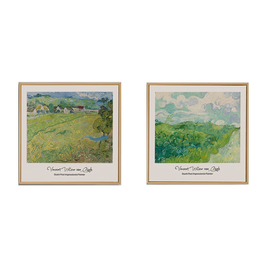 十七芸術ゴッホ莫奈原木風小清新装飾掛け絵世界名画客間レストラン小衆油絵