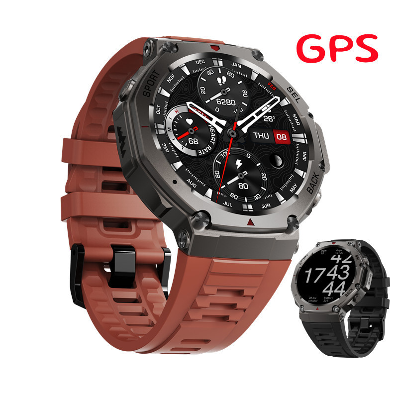 Cross Border DM58 Smart Watch AMOLED Screen Bluetooth Call GPS Altitude Air Pressure Compass 5ATM Waterproof NFC
