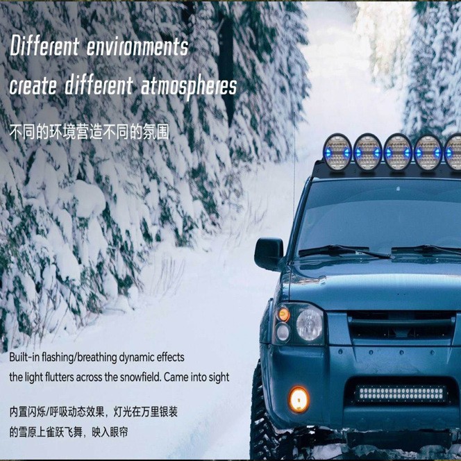 4 en 1 lámpara multifuncional para 4 * 4 lámpara de barra delantera todoterreno lámpara auxiliar de techo universal