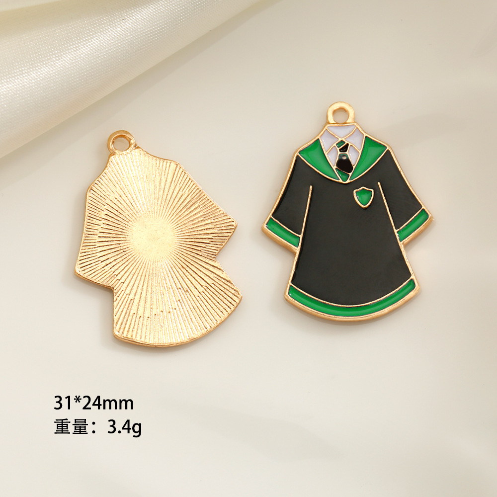 Estudiante de dibujos animados temporada de graduación estudiante creativo ropa sombrero libro mágico lápiz DIY pequeño colgante accesorios de recuerdo