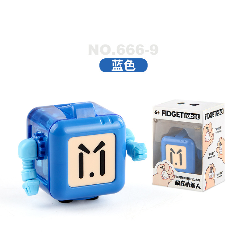 666-9 robot de descompresión azul chino en caja 43G