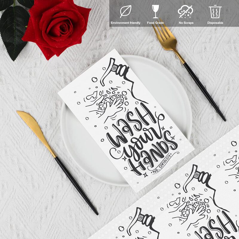 Bathroom tissue factory direct square napkin full printing logo wholesale hotel napkin Bathroom tissue factory direct square napkin full printing logo wholesale hotel napkin