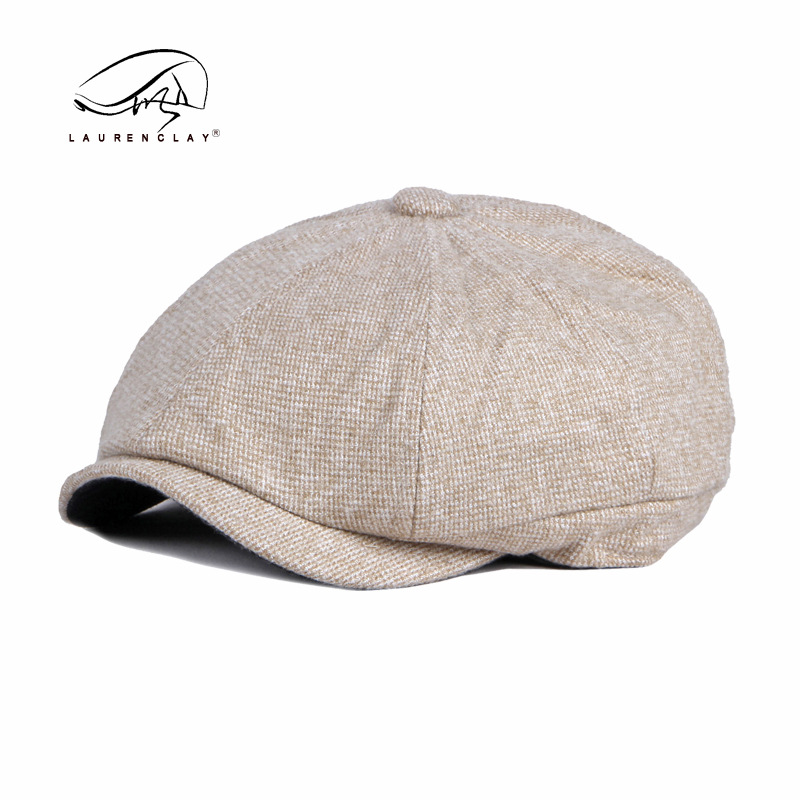 Unisex kapa Ženska jesenska vintage beretka Zimska zadebljana topla kapa Osmerokutni šešir Muški slikarski šešir_voghion.com