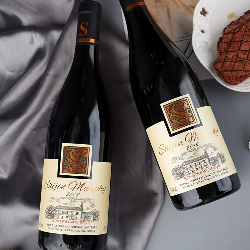 天翊酒水厂家14.2度法国红酒 慕菲干红葡萄酒750ml 整箱红酒批发