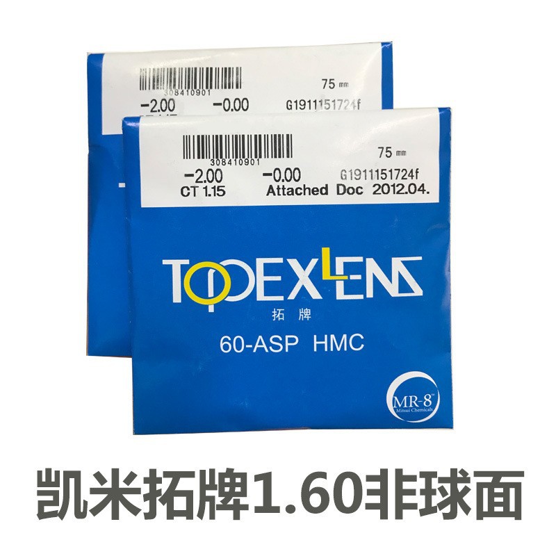 Korea Kemetop Brand 1.60, 1.67, 1.74 Lenses: Radiation-Resistant, Blue-Light Blocking, Hard-Coated Eyeglass Lenses