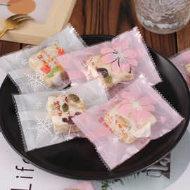 雪花酥糖果奶酥纯手工包装袋烘焙食品牛轧饼干机封袋牛轧糖奶枣袋