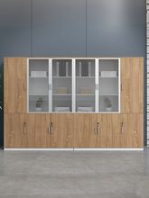 现代简约办公室老板桌配套书柜资料柜文件柜木质小柜子储物档案柜