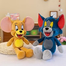 外贸现货卡通玩偶猫老鼠公仔汤姆猫杰瑞鼠儿童布娃娃毛绒玩具批发